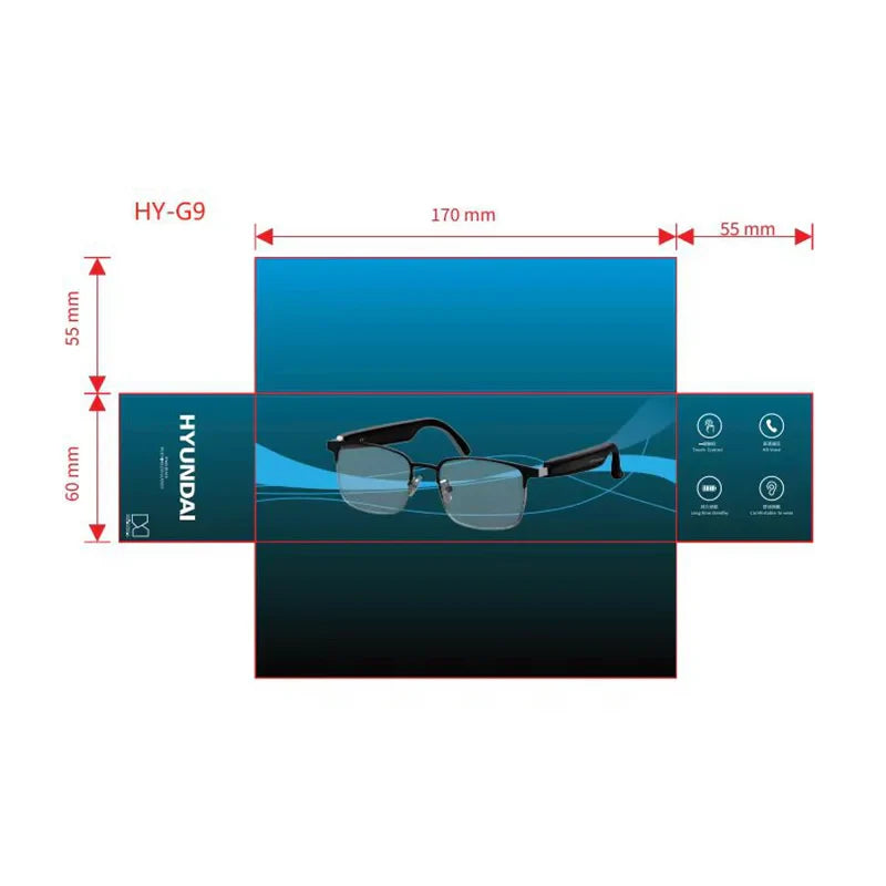 Smart ai glasses with real-time wireless bluetooth translation in 144 languages