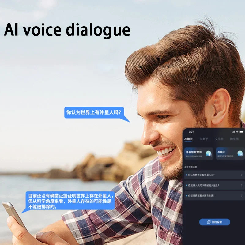 Smart ai glasses with real-time wireless bluetooth translation in 144 languages