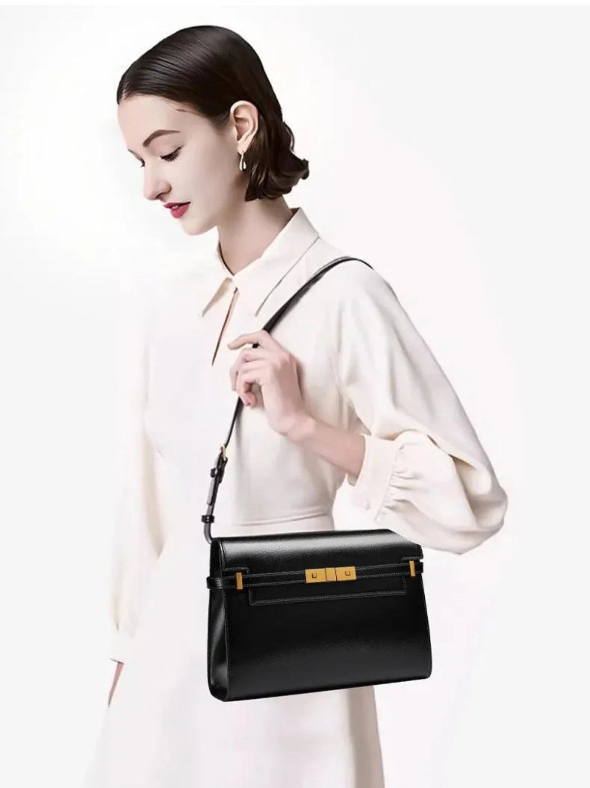 Premium genuine leather bag for women handmade luxury shoulder