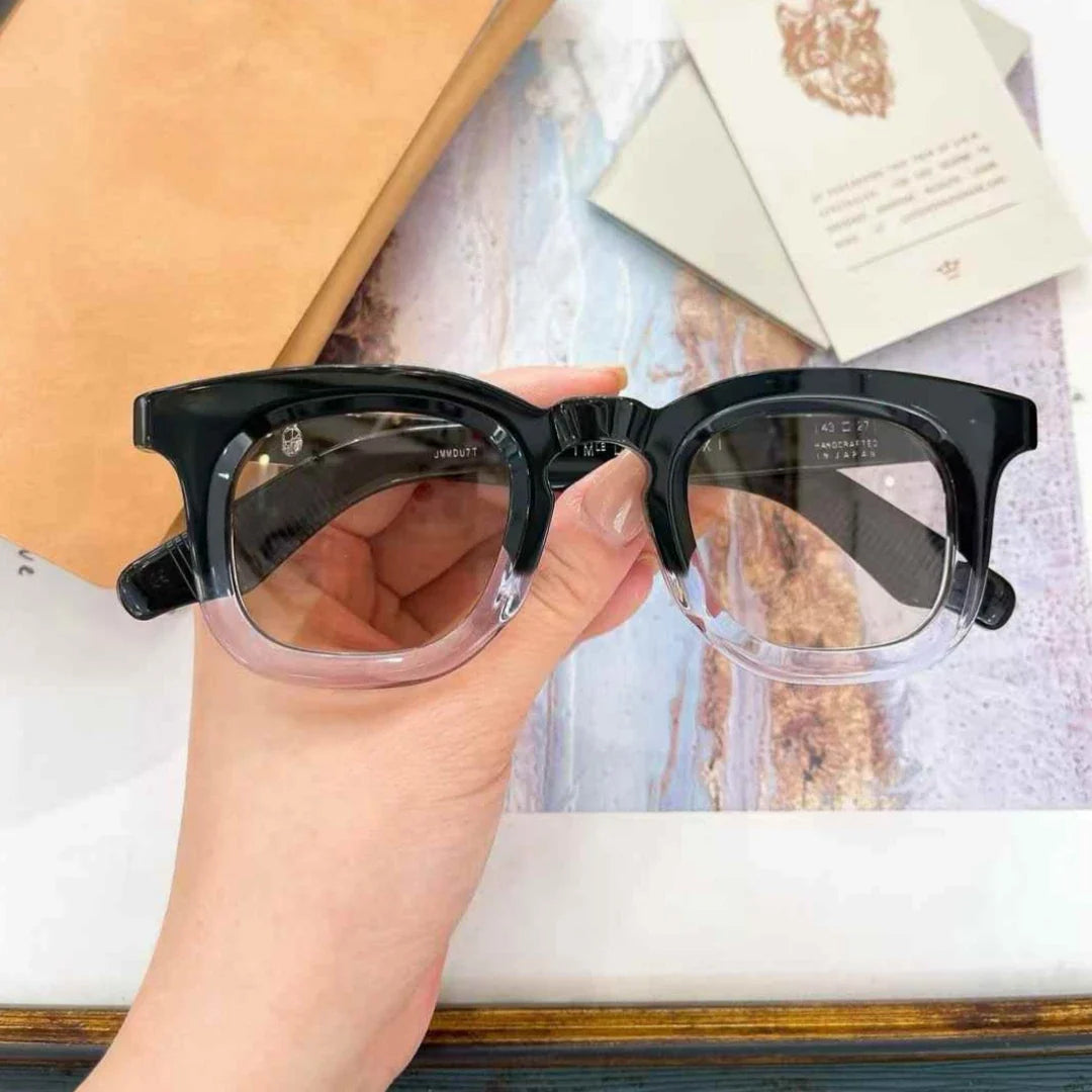 Jacques Marie Mage DEVAUX Inspired sunglasses thick acetate retro square