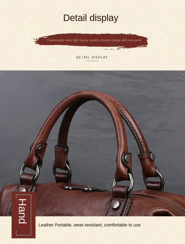 women genuine leather tote bag classic cowhide shoulder handbag with zipper