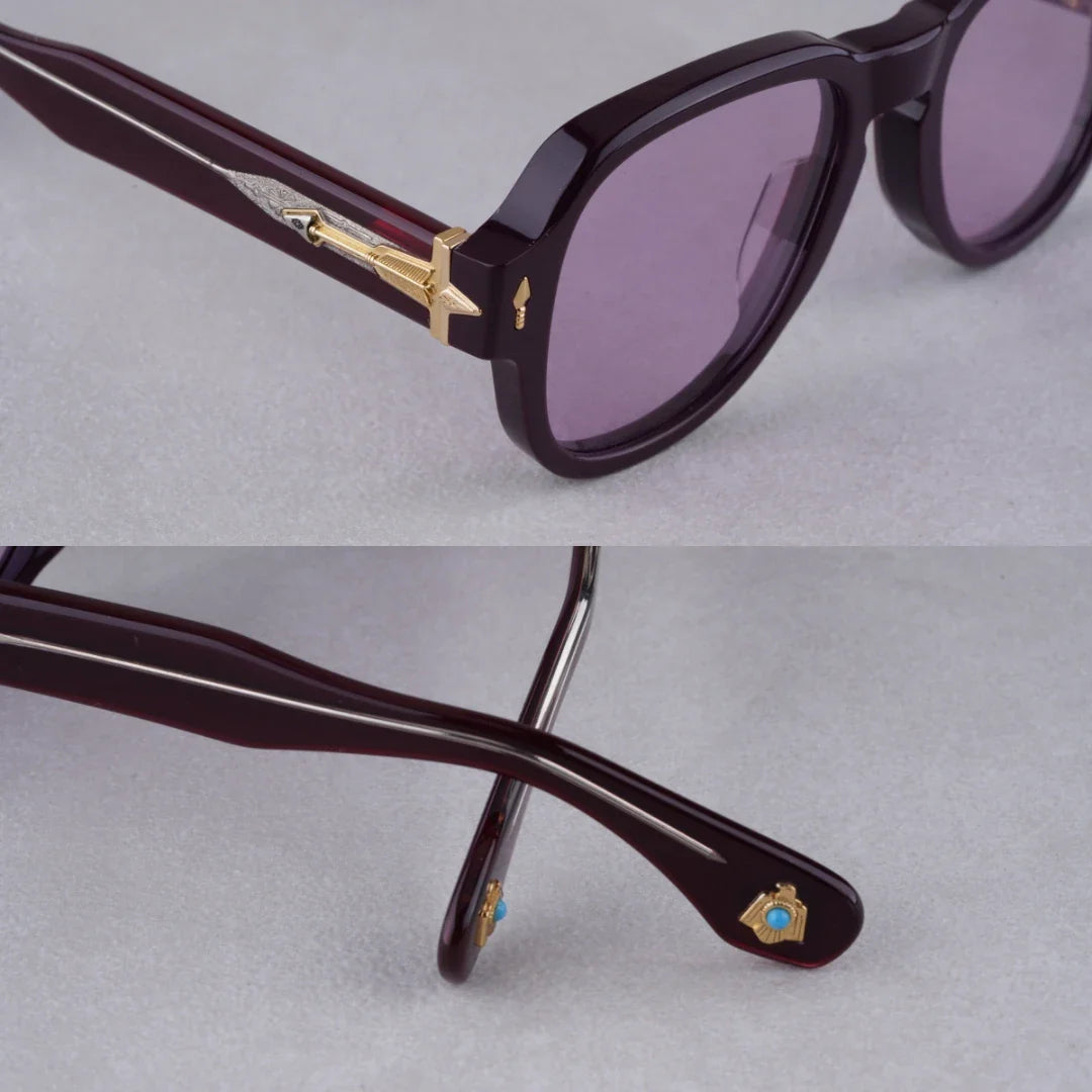 Jacques Marie Mage RED CLOUD Solid thick and old money type sunglasses