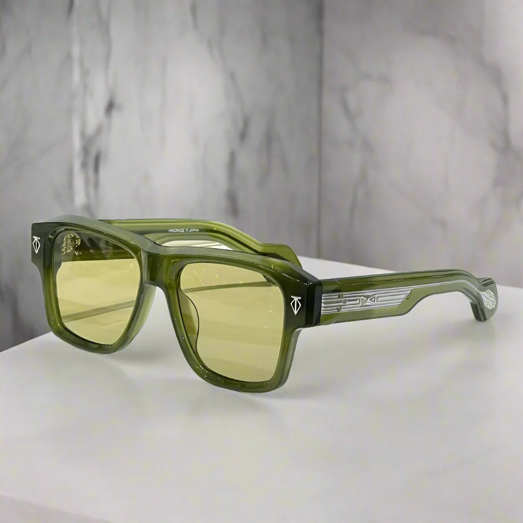 japanese vintage thick acetate sunglasses – unisex square fashion eyewear by estoque | high quality designer style