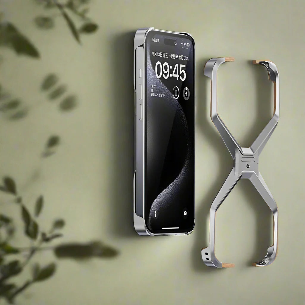 Phone case for iphone metal x type removable heat dissipation  cover