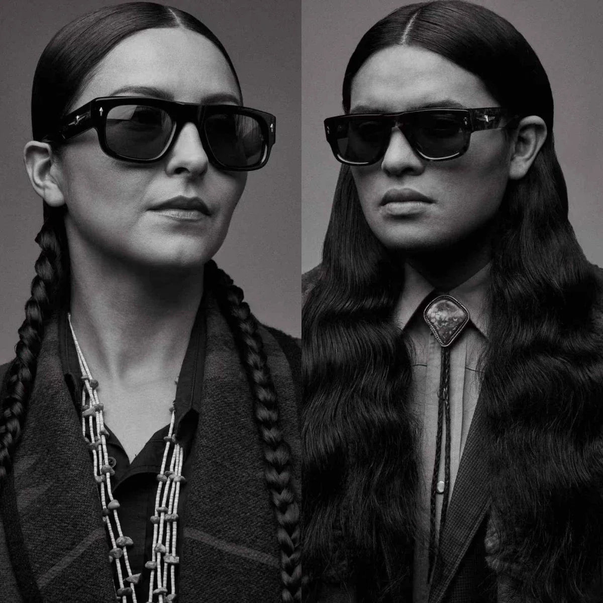 Jacques Marie Mage,THUNDERCLOUD thick solid acetate square Design sunglasses