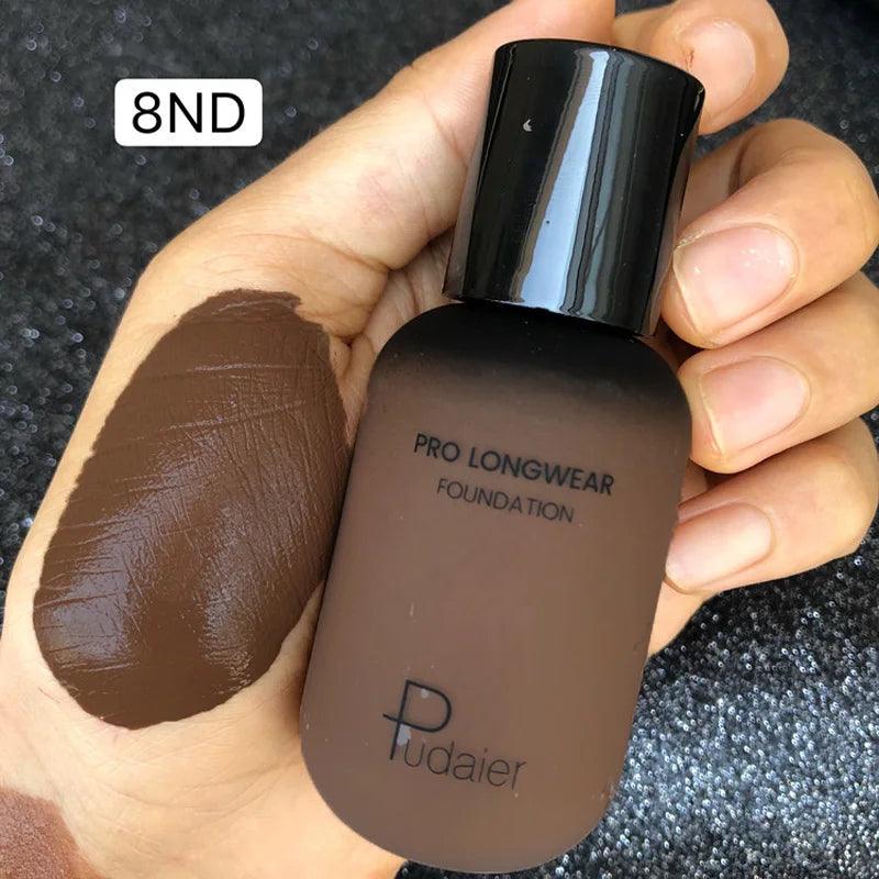 Face liquid foundation makeup waterproof base whitening cover dark circle