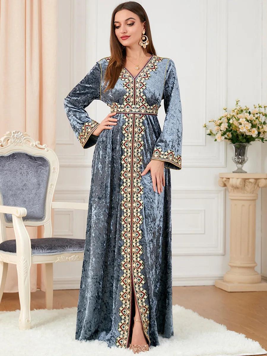 Elegant Dubai inspired dress for muslim women,Modest & stylish fashion