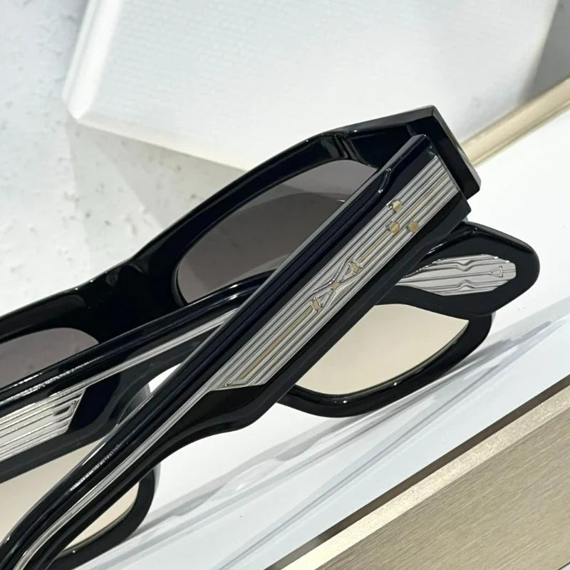 japanese vintage thick acetate sunglasses – unisex square fashion eyewear by estoque | high quality designer style