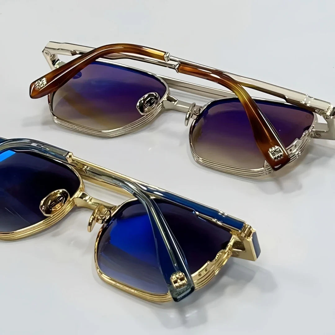 Classic Henri sunglasses inspire retro academic style weightless alloy