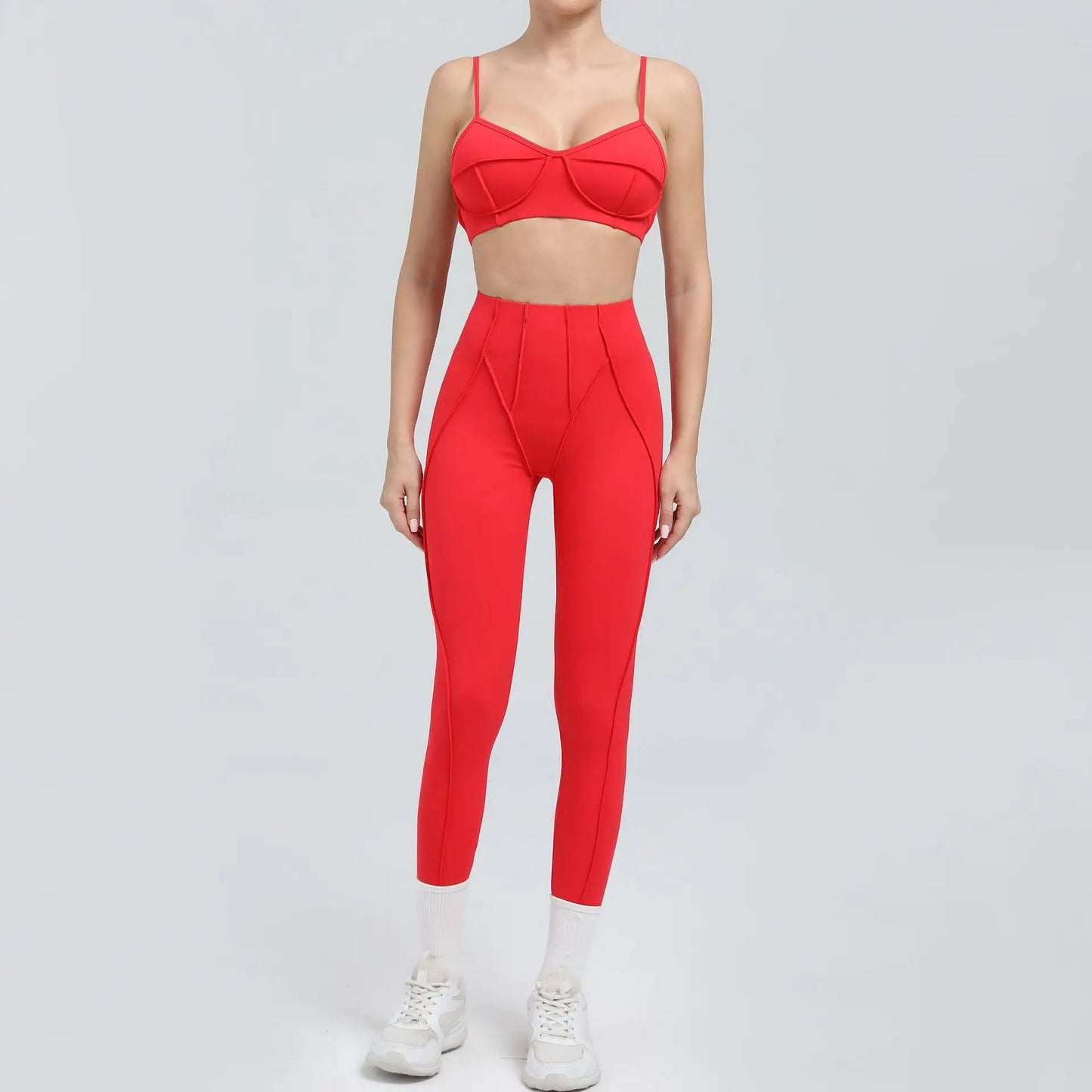 Yoga And Sports High Waist Hip-Lifting  Set