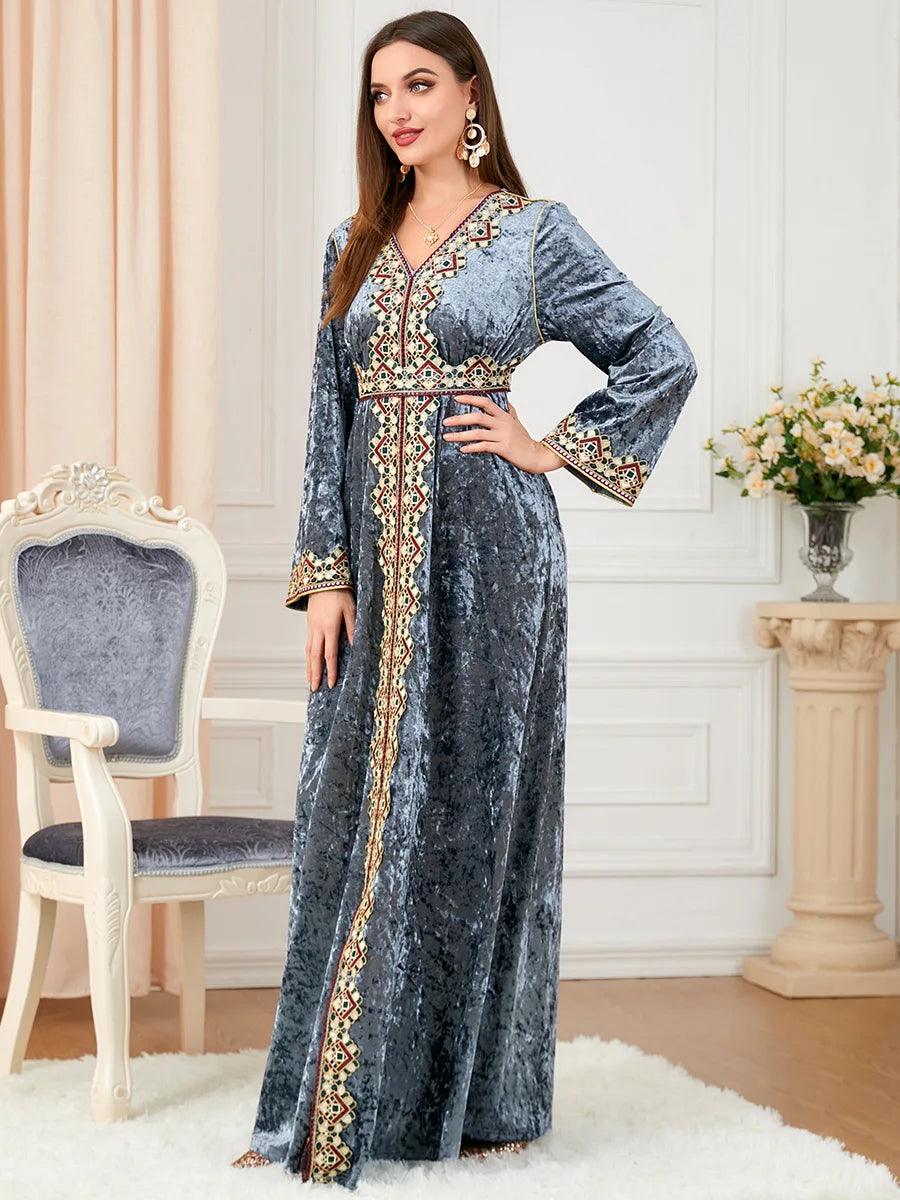 Elegant Dubai inspired dress for muslim women,Modest & stylish fashion