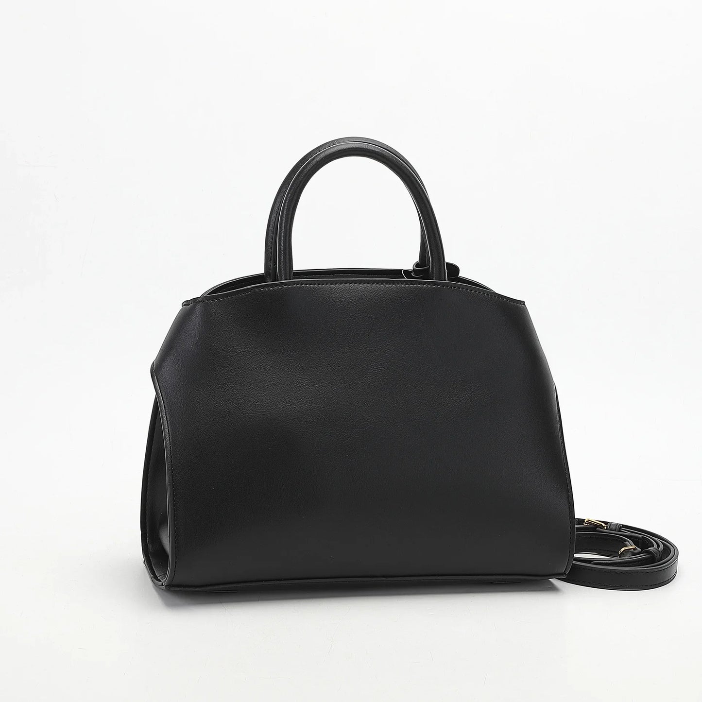 Ari modern classic shell bag – soft structured style double lock charm