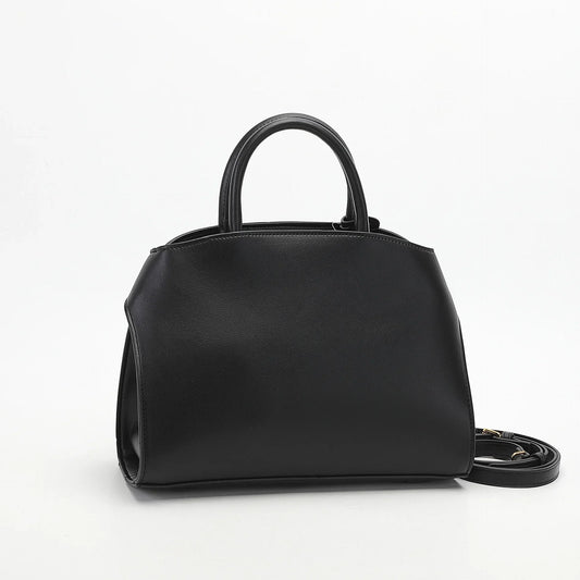 Ari modern classic shell bag – soft structured style double lock charm
