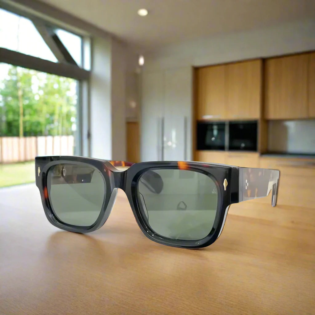 Jacques Marie Mage ENZO retro bold sunglasses new solid colorways