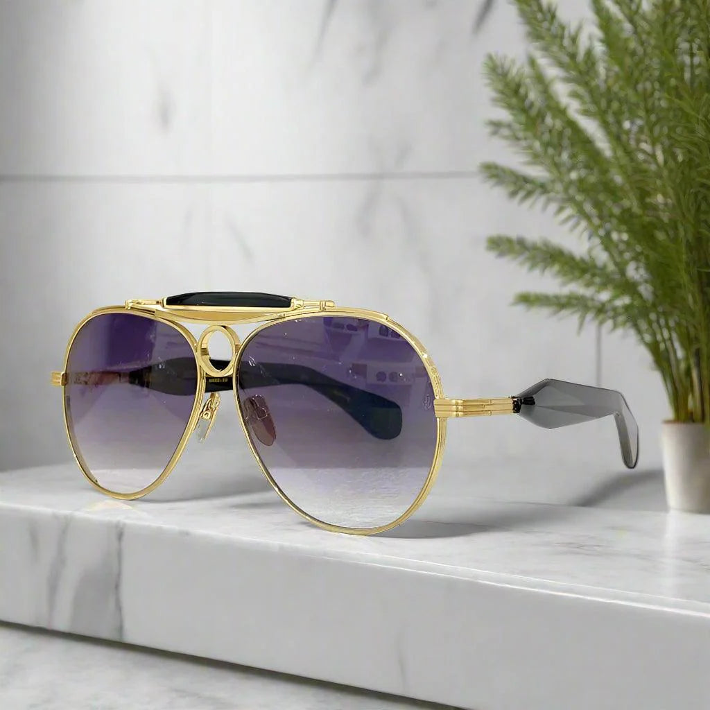 JACQUE MARIE MAGE,Aspen sunglasses handmade classic pure outdoor glasses