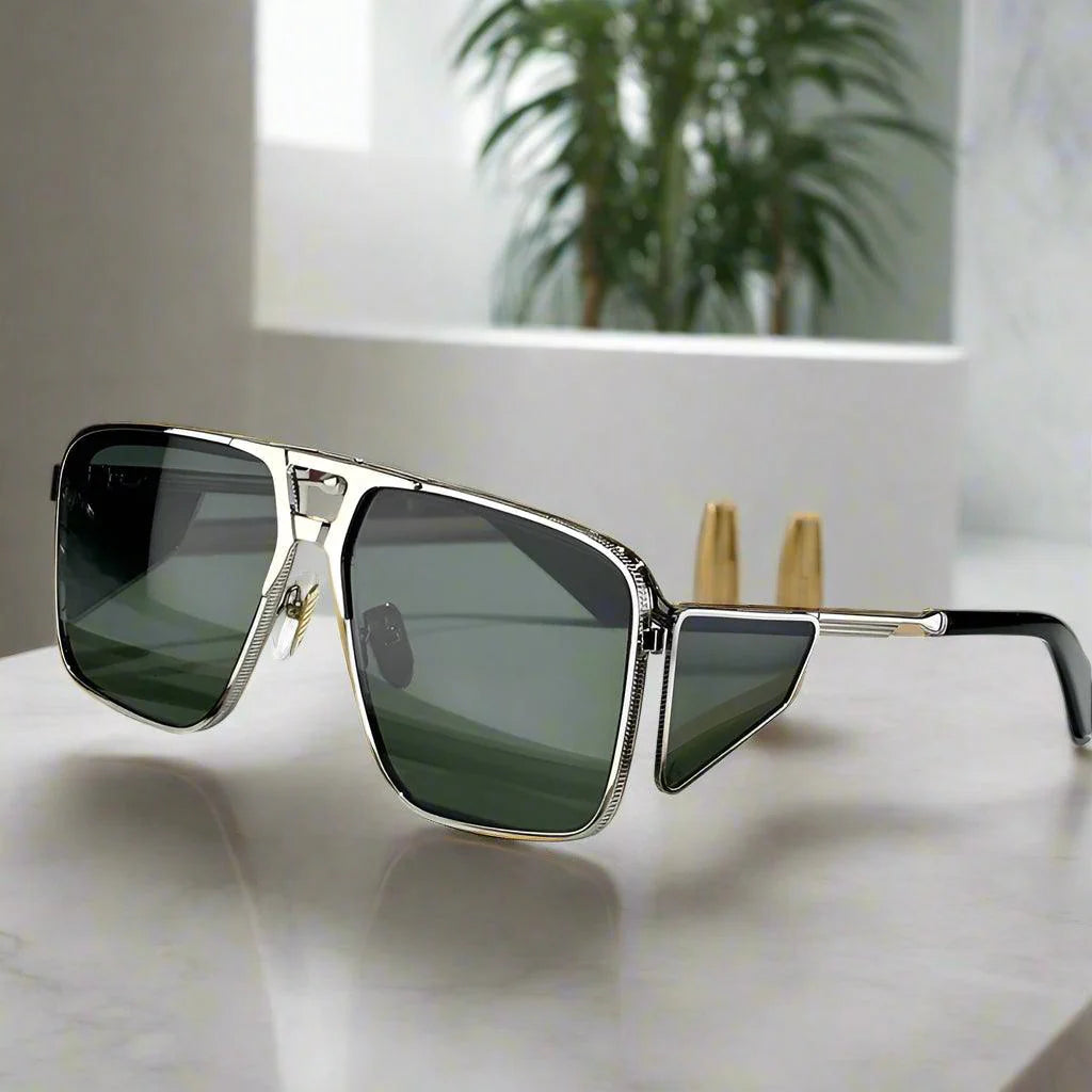 JACQUE MARIE MAGE,Assen alloy handmade sunglasses classical vintage