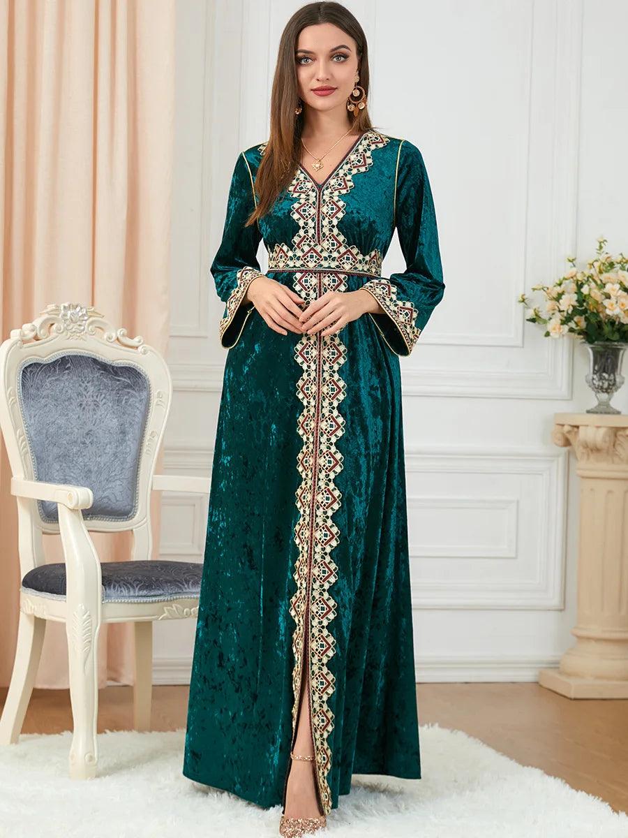 Elegant Dubai inspired dress for muslim women,Modest & stylish fashion