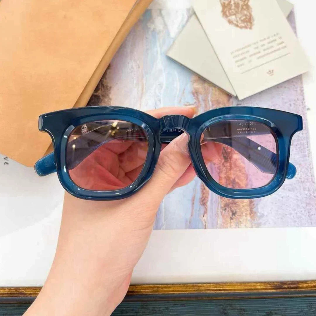 Jacques Marie Mage DEVAUX Inspired sunglasses thick acetate retro square