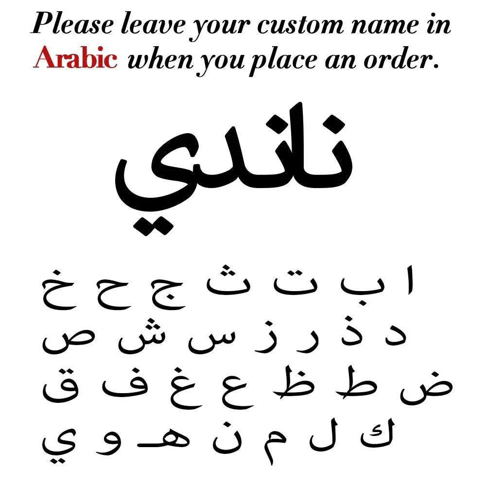 your Arabic name necklace for women men arabic stainless steel jewelry necklace