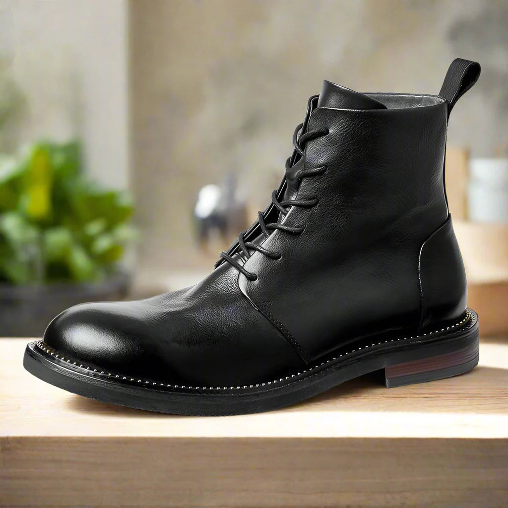 Handmade high quality soft leather boots in British style