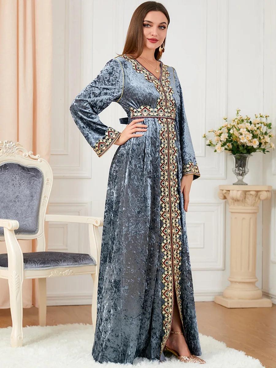 Elegant Dubai inspired dress for muslim women,Modest & stylish fashion