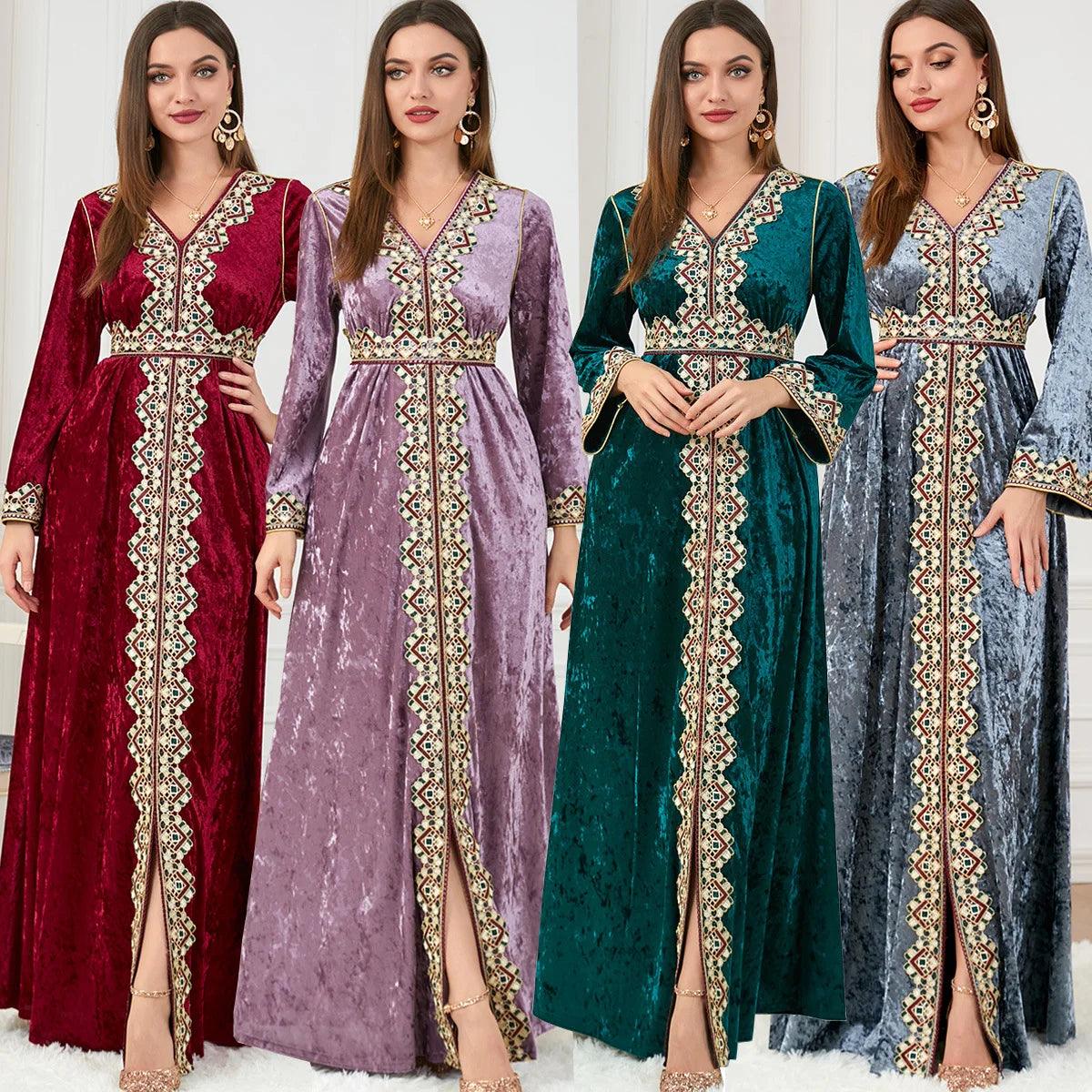 Elegant Dubai inspired dress for muslim women,Modest & stylish fashion