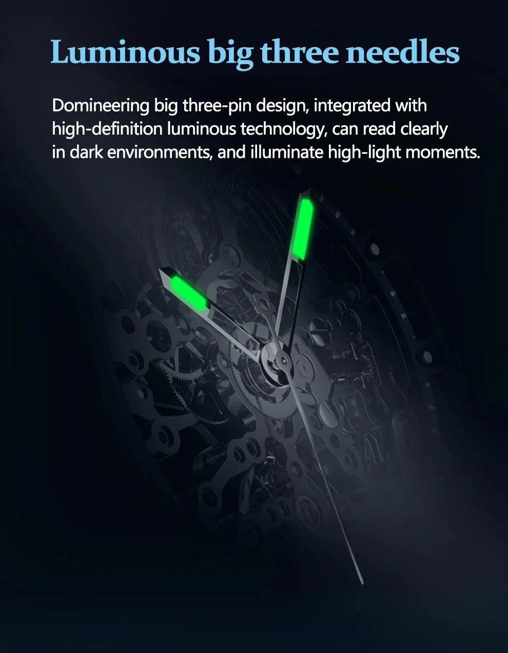 Haofa skeleton,Luxury automatic mechanical watch