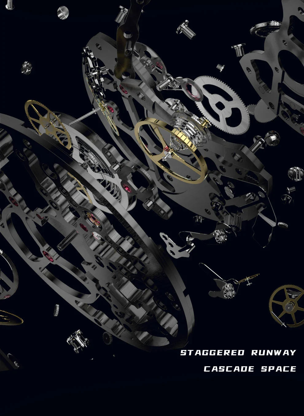 Haofa luminous crystal watch automatic mechanical timepiece