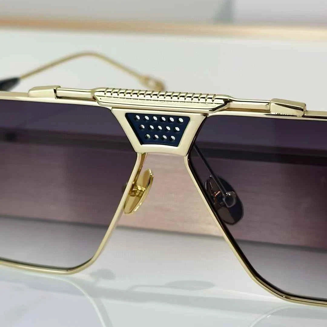 T Henri berlinette ultralight titanium square pilot sunglasses