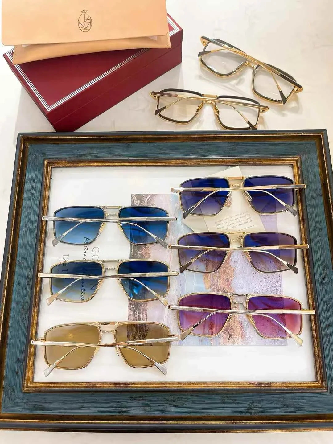 jacques marie mage EARL ultralight titanium, vintage retro square