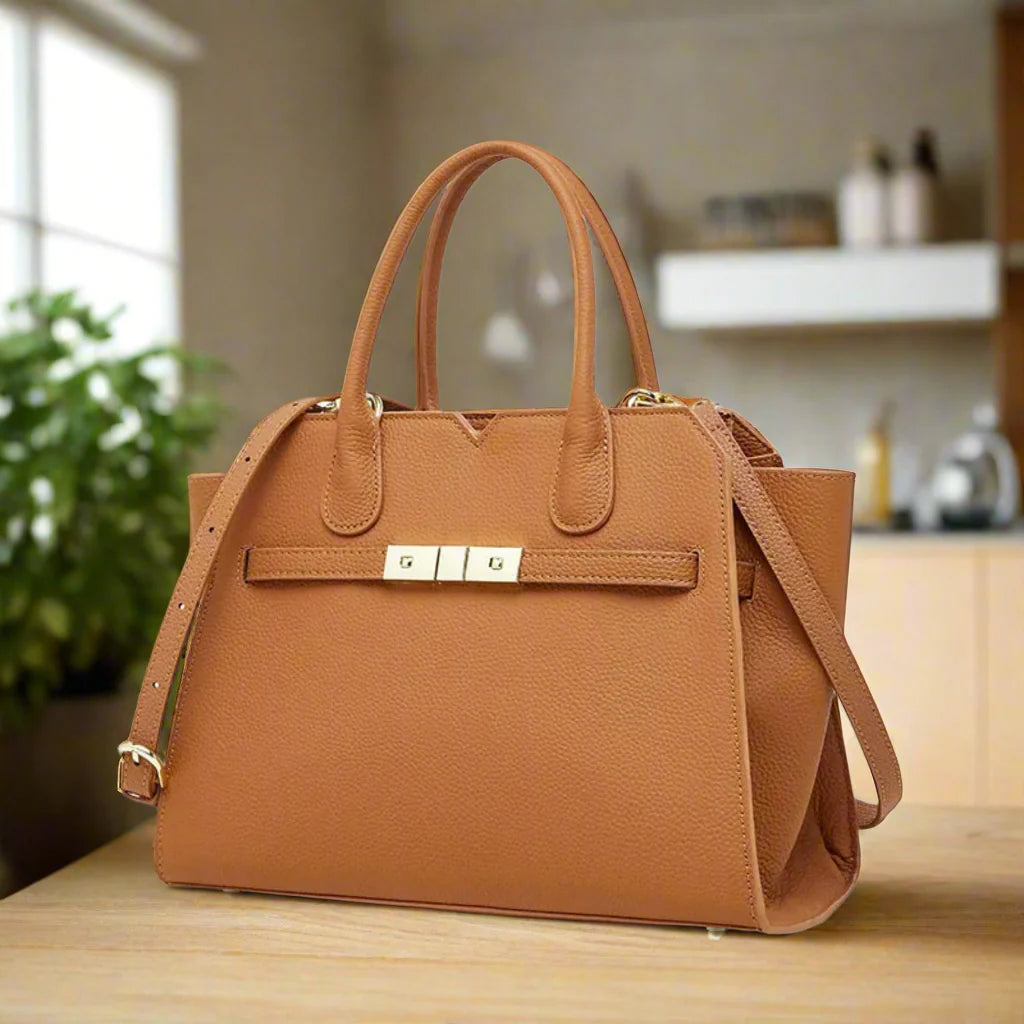 Modern leather tote for women functional & fashionable design