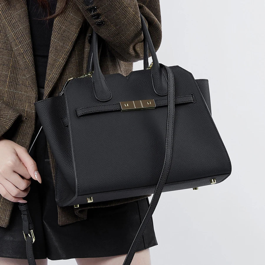 Modern leather tote for women functional & fashionable design