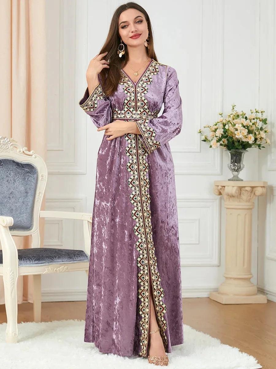 Elegant Dubai inspired dress for muslim women,Modest & stylish fashion