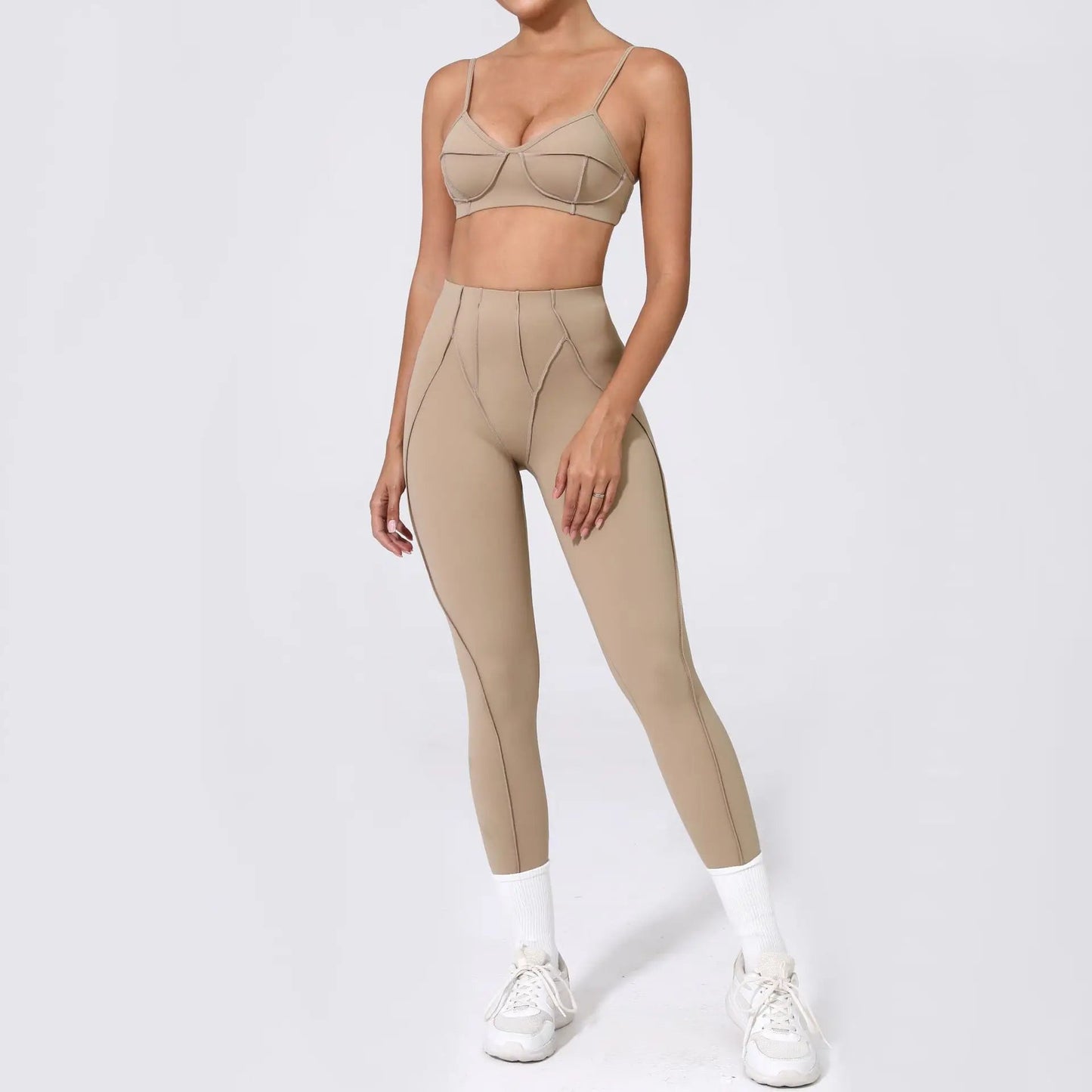 Yoga And Sports High Waist Hip-Lifting  Set