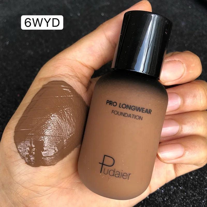 Face liquid foundation makeup waterproof base whitening cover dark circle