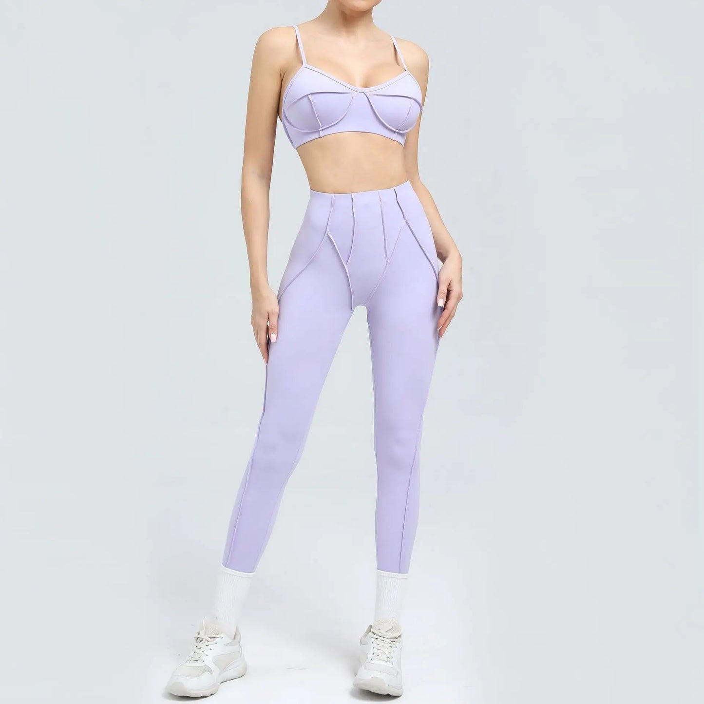Yoga And Sports High Waist Hip-Lifting  Set