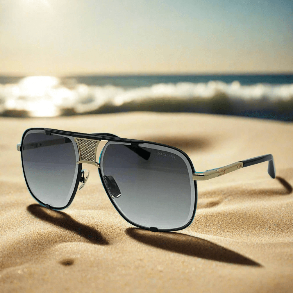 Mach five high quality titanium fashionable sunglasses
