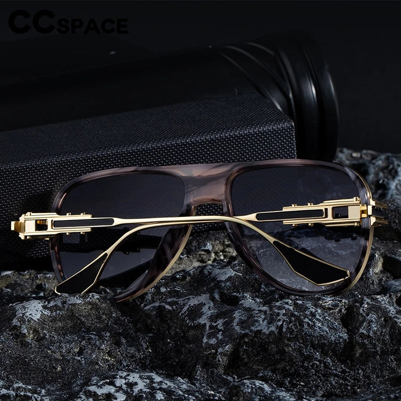 new men's pilot sunglasses retro polarized brown hd lens driving sunshade