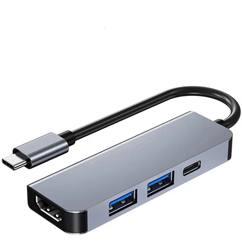 USB C docking station with hdmi 4k, power delivery charging, ethernet port, vga, sd card reader