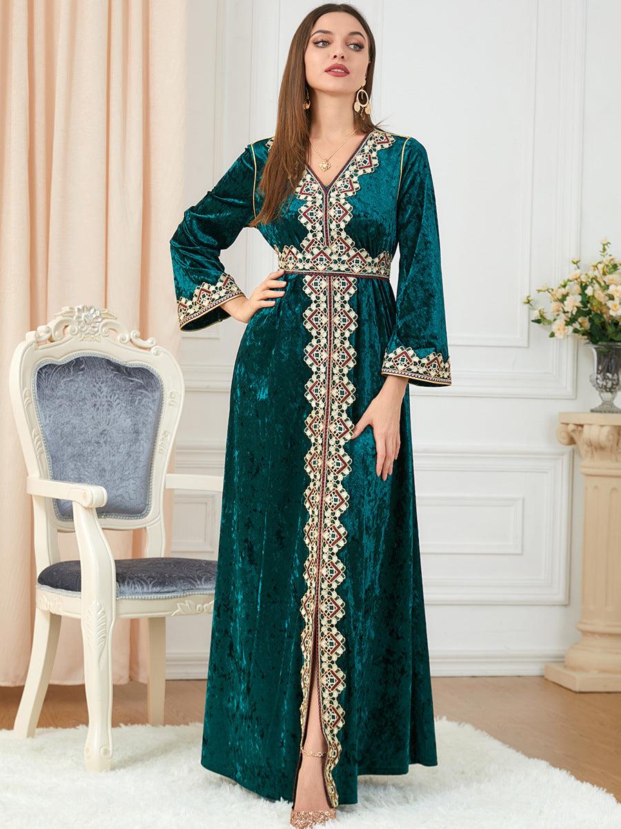 Elegant Dubai inspired dress for muslim women,Modest & stylish fashion