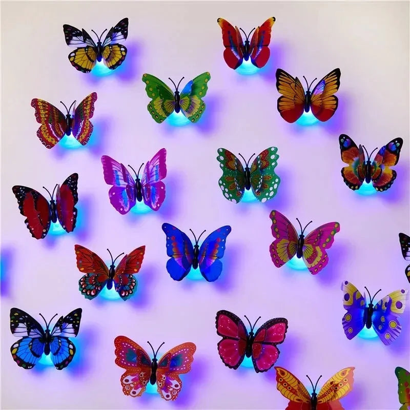 Wall Sticker Butterfly LED Light Wall Sticker 3D House Decoration