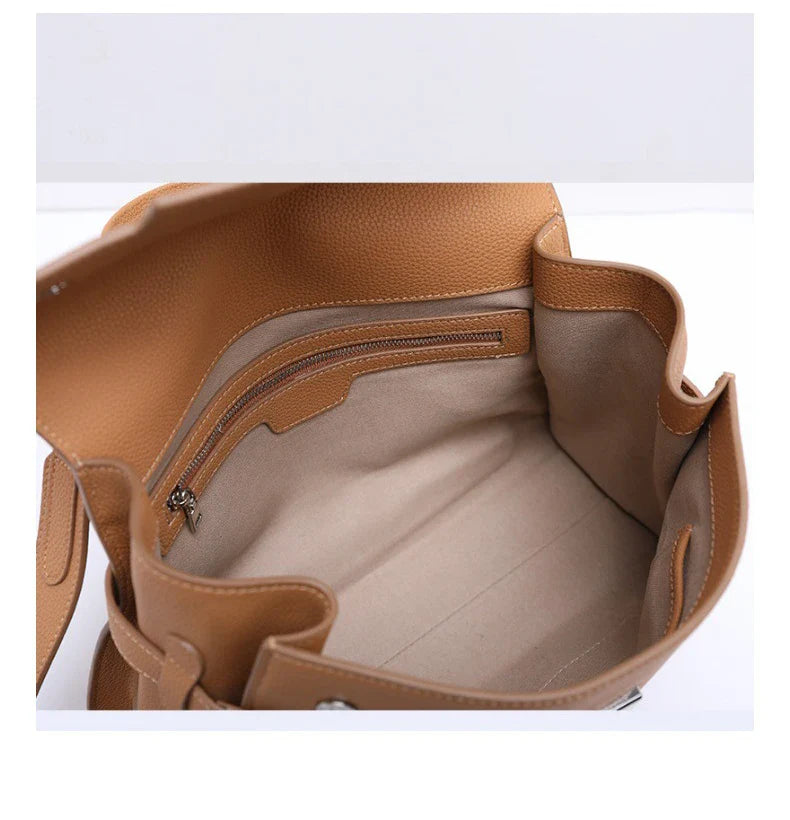 ARI luxury soft cowhide leather shoulder bag classic fashion