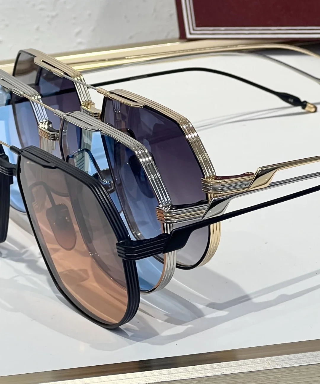 Jacques marie mage REYNOLD vintage oversize sunglasses quality titanium square frame