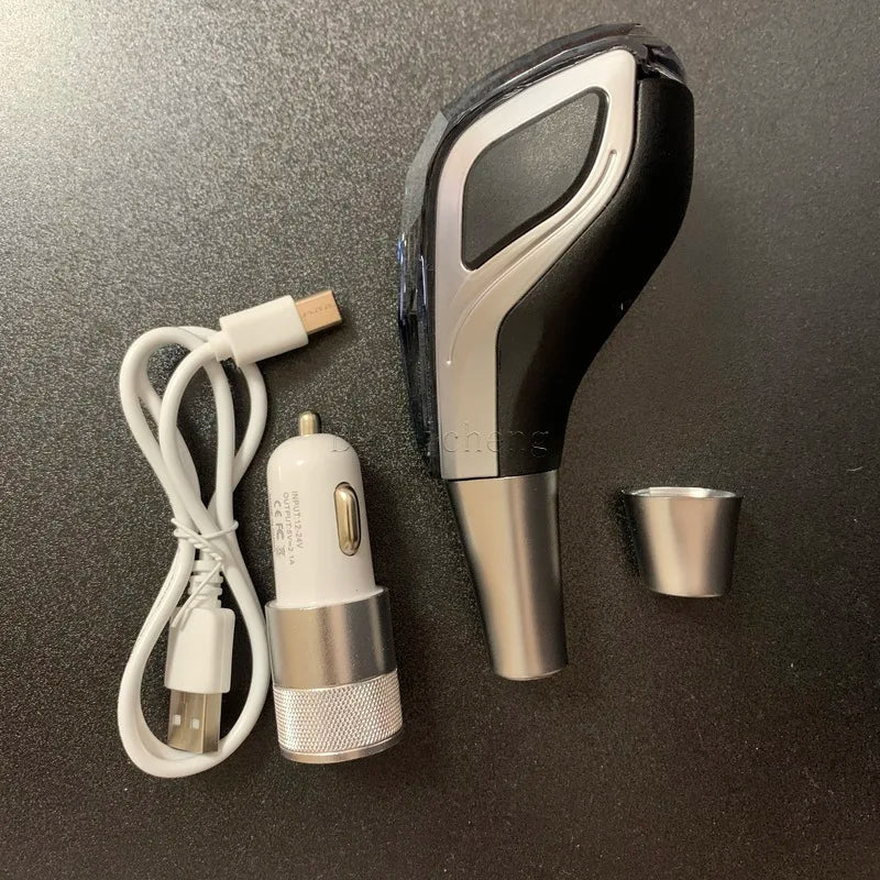 Universal Crystal lighting gear shift knob lever stick handball for cars lover