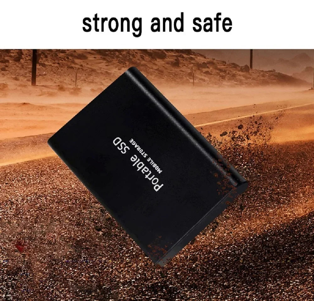 Portable external ssd  usb type-c hard drive for mobile & laptop