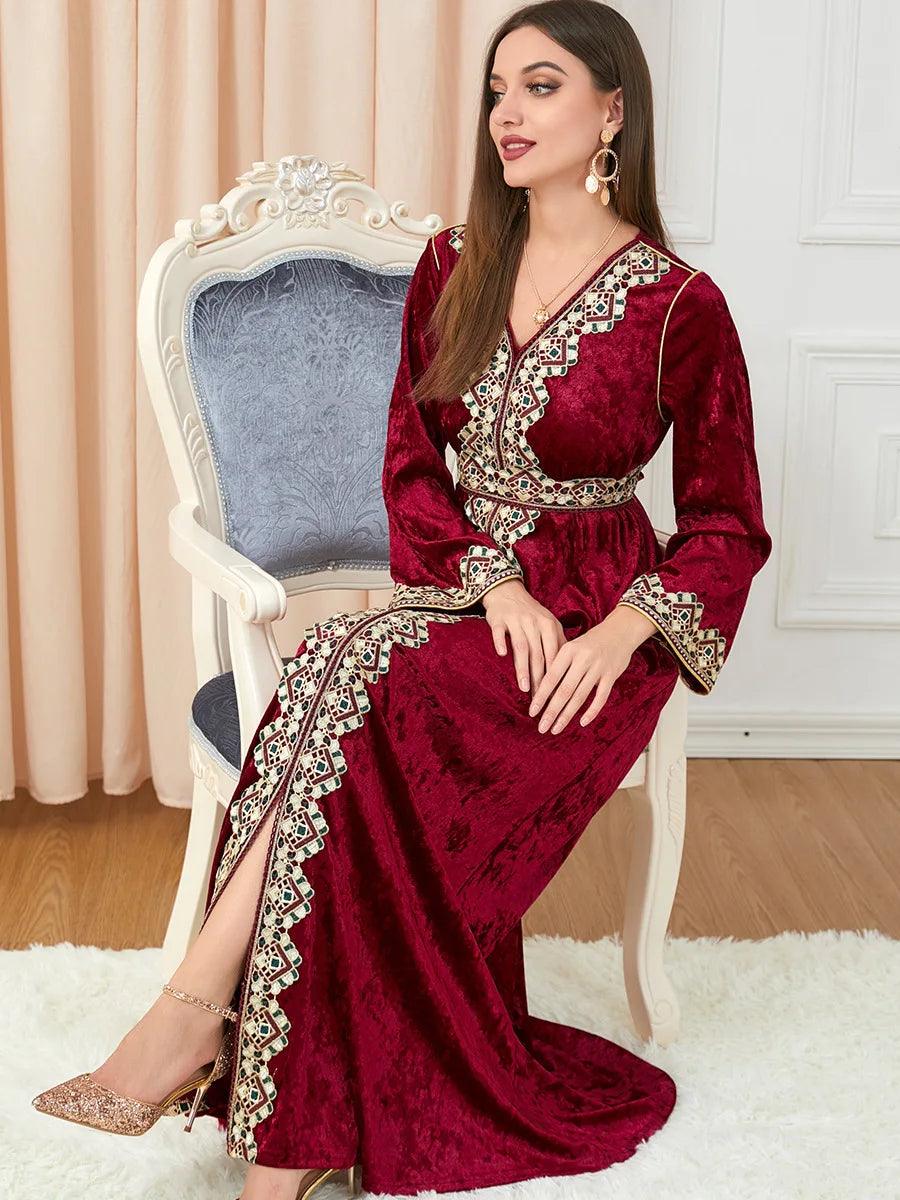 Elegant Dubai inspired dress for muslim women,Modest & stylish fashion