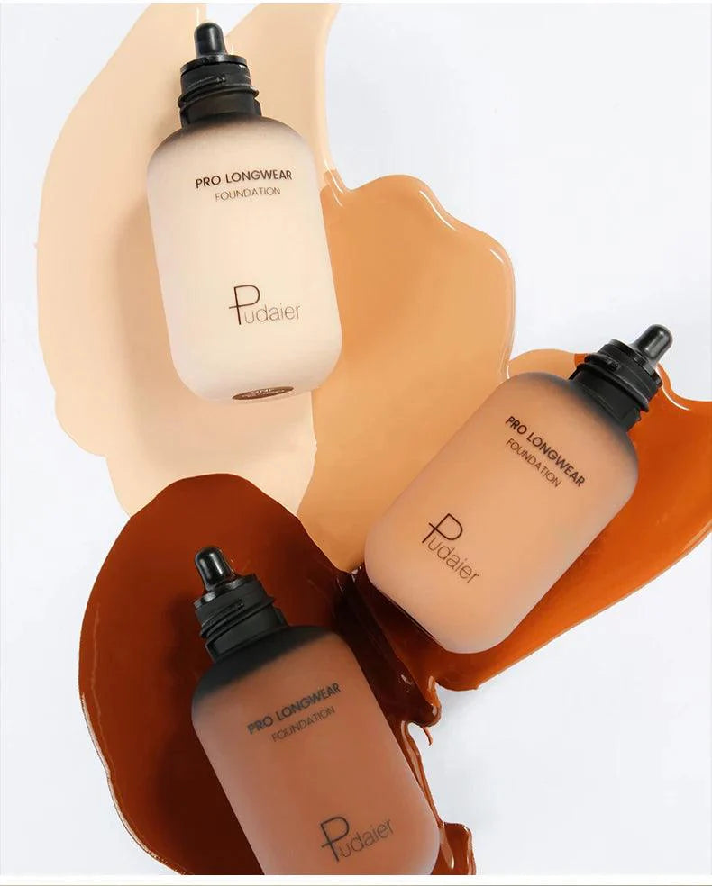 Face liquid foundation makeup waterproof base whitening cover dark circle