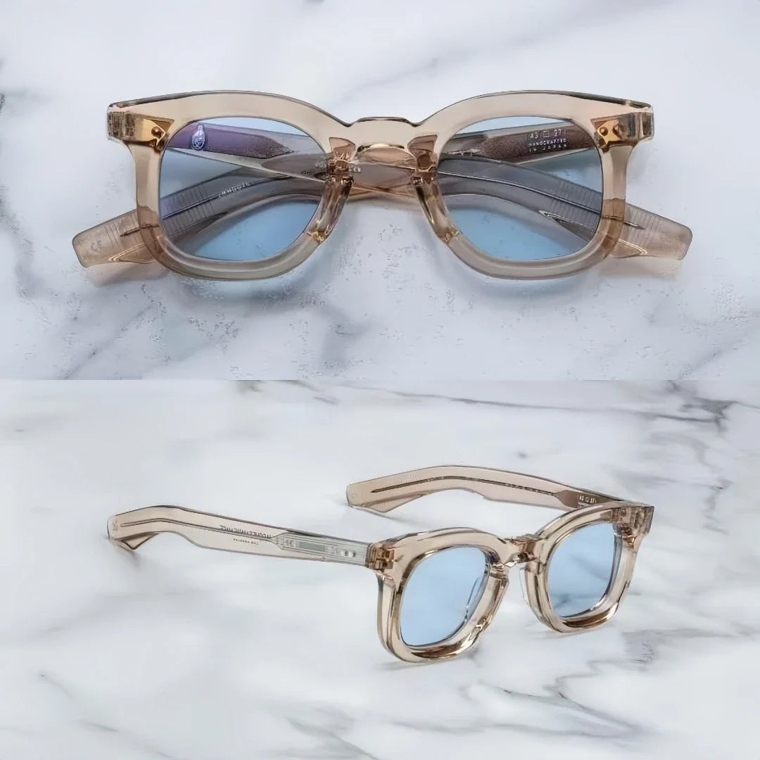 Jacques Marie Mage DEVAUX Inspired sunglasses thick acetate retro square