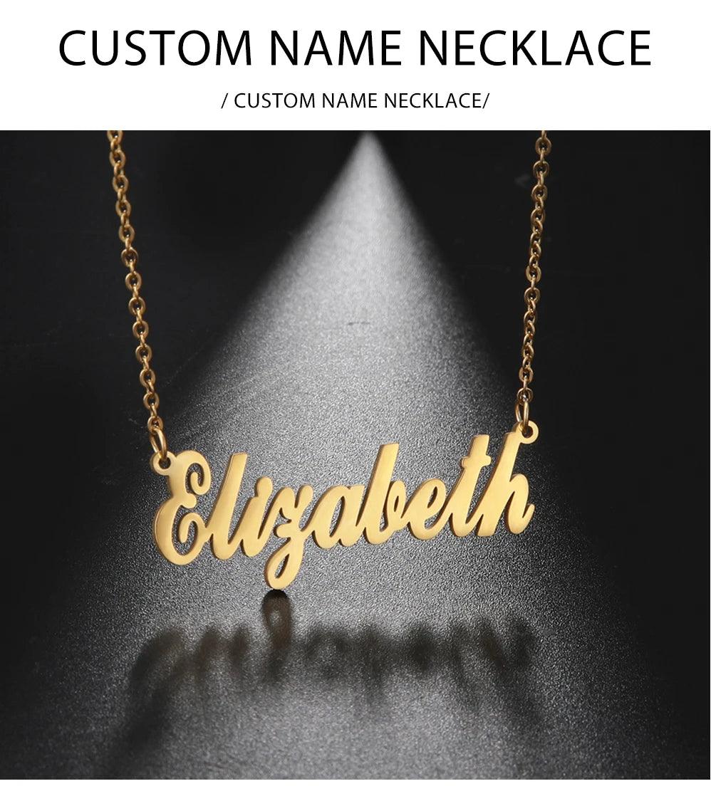 Your name on Necklace  Stainless Steel Jewelry