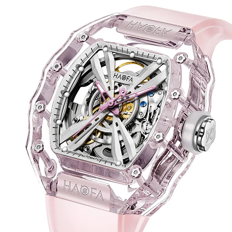 Haofa luminous crystal watch automatic mechanical timepiece